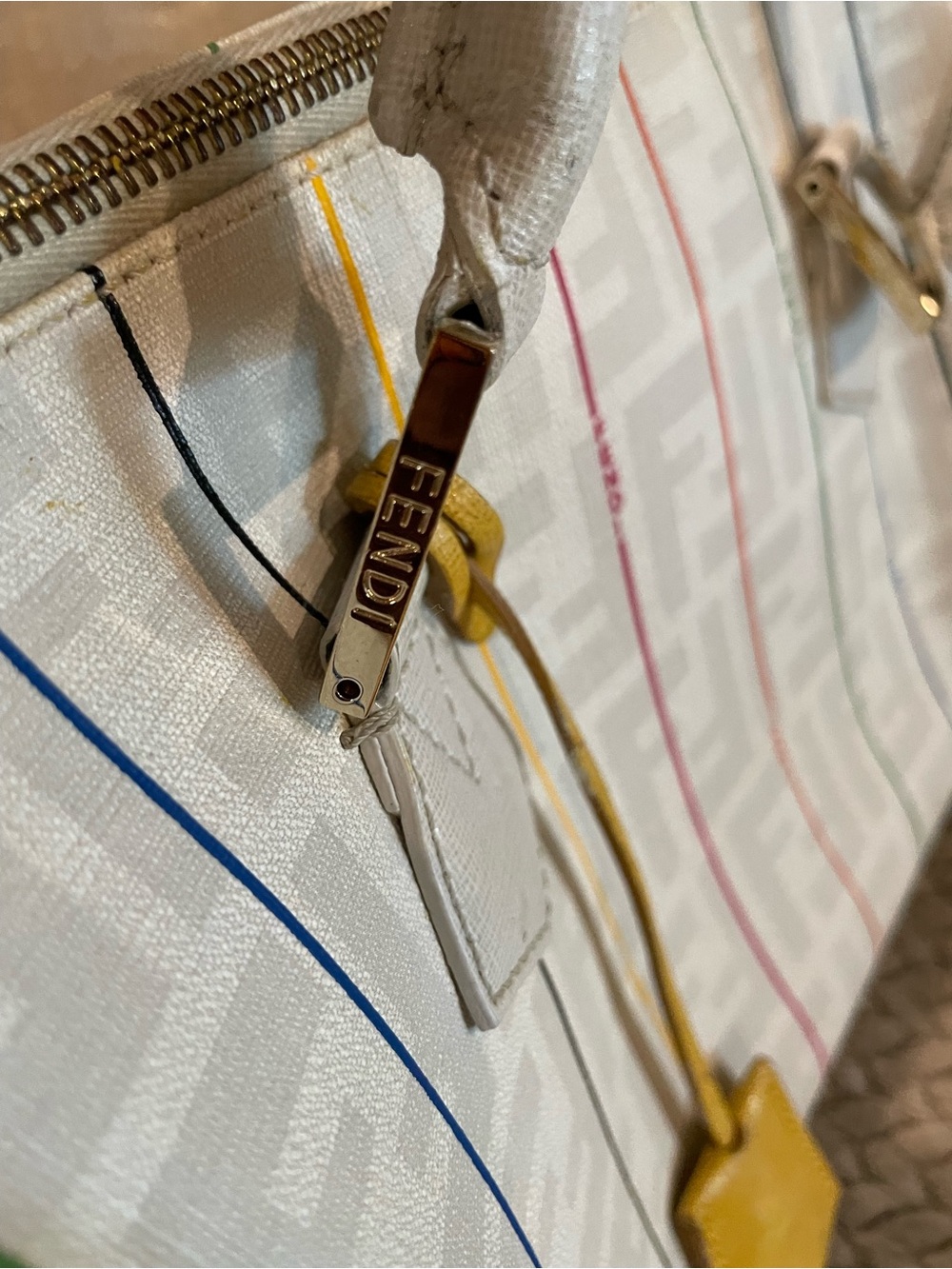 Fendi Zucca Spalmati or Forever Bauletto Boston bag - Picture 10 of 16